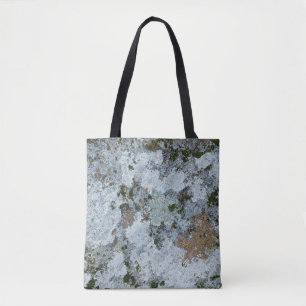 Bolso De Tela Ilustracion gris y verde