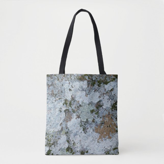 Bolso De Tela Ilustracion gris y verde (Anverso)