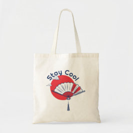 Bolso De Tela Ilustracion Guay Fan Stay | Texto personalizado ja