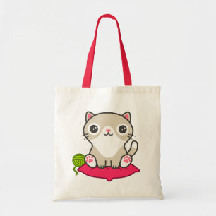 Bolso De Tela Ilustracion Kitty