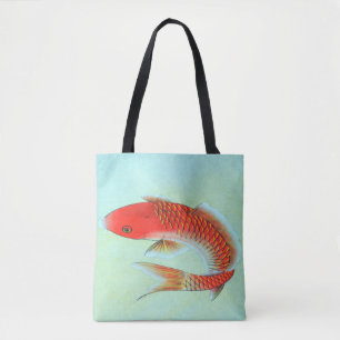 Bolso De Tela Ilustracion Koi Fish Tote Bag