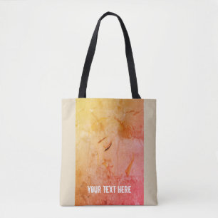 Bolso De Tela Ilustracion Lady Sketch, Chica de plantilla