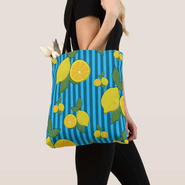 Bolso De Tela Ilustracion Lemons (Detalle)