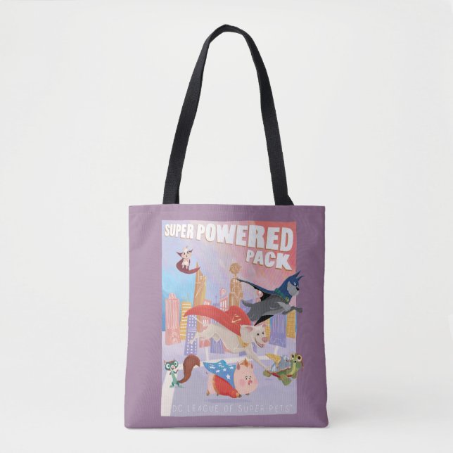 Bolso De Tela Ilustracion Metropolis de Pack Super Powered (Anverso)