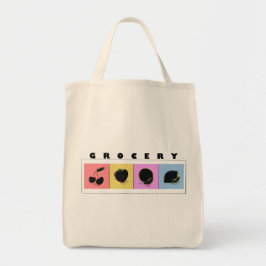 Bolso De Tela Ilustración Moderna Minimalista de Frutas