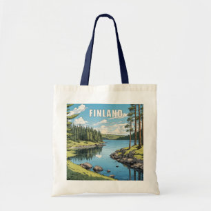 Bolso De Tela Ilustracion Natural de Finlandia