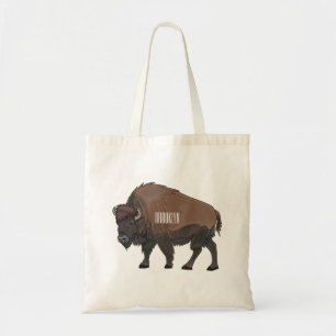 Bolso De Tela Ilustracion personalizado Bison