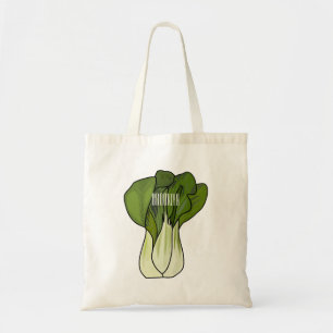 Bolso De Tela Ilustracion personalizado Bok choy