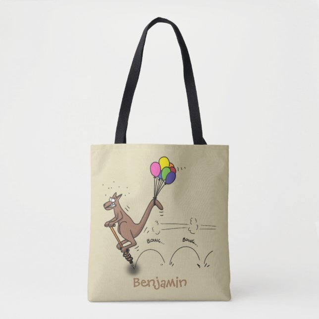 Bolso De Tela Ilustracion personalizado canguro del humor austra (Anverso)