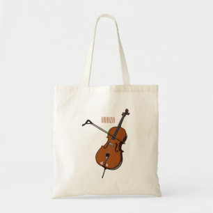 Bolso De Tela Ilustracion personalizado Cello