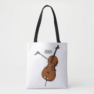 Bolso De Tela Ilustracion personalizado Cello