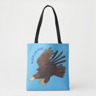 Bolso De Tela Ilustracion personalizado de águila dorada diverti