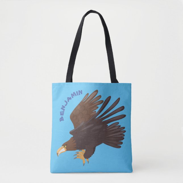Bolso De Tela Ilustracion personalizado de águila dorada diverti (Anverso)