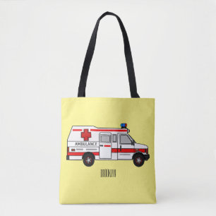 Bolso De Tela Ilustracion personalizado de ambulancia