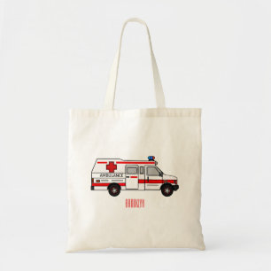 Bolso De Tela Ilustracion personalizado de ambulancia