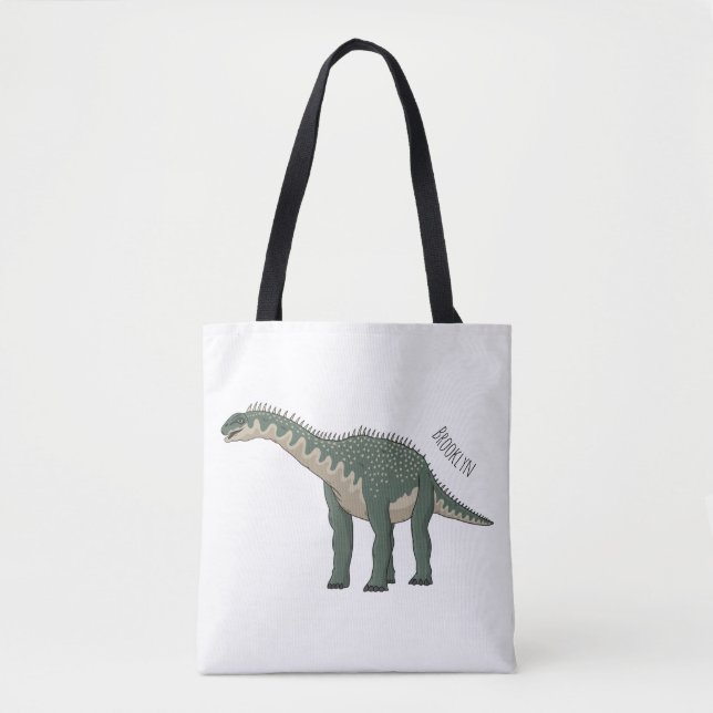 Bolso De Tela Ilustracion personalizado de Barapasaurus (Anverso)