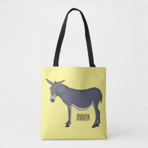 Bolso De Tela Ilustracion personalizado de burro