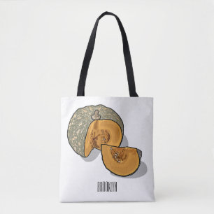 Bolso De Tela Ilustracion personalizado de calabaza
