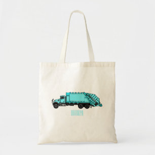 Bolso De Tela Ilustracion personalizado de camión de basura