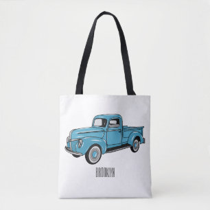 Bolso De Tela Ilustracion personalizado de camioneta clásica