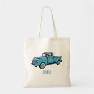 Bolso De Tela Ilustracion personalizado de camioneta clásica