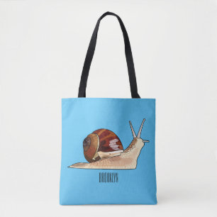 Bolso De Tela Ilustracion personalizado de caracoles