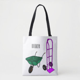 Bolso De Tela Ilustracion personalizado de carretillas y carrito