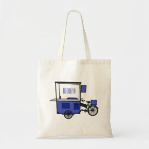 Bolso De Tela Ilustracion personalizado de carrito de alimentos