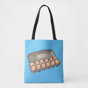 Bolso De Tela Ilustracion personalizado de cartón de huevo