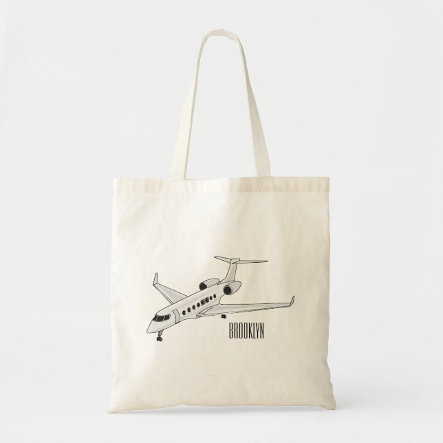 Bolso De Tela Ilustracion personalizado de chorro privado (Frente)