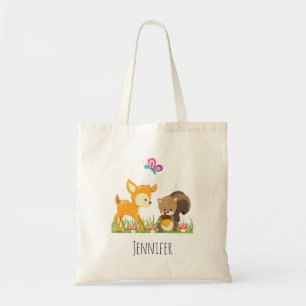 Bolso De Tela Ilustracion Personalizado de criaturas de bosques