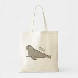 Bolso De Tela Ilustracion personalizado de focas elefantes