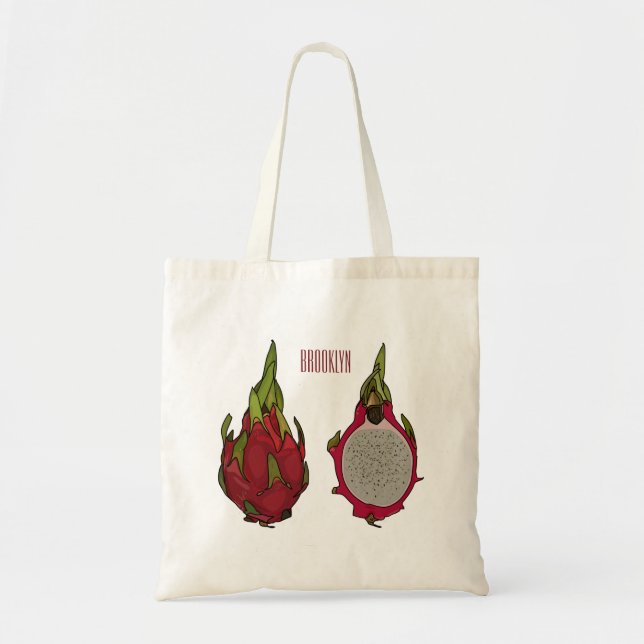 Bolso De Tela Ilustracion personalizado de fruta dragón (Frente)