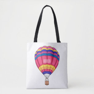 Bolso De Tela Ilustracion personalizado de globo aerostático
