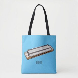 Bolso De Tela Ilustracion personalizado de Harmonica