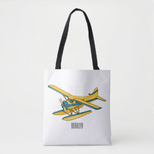 Bolso De Tela Ilustracion personalizado de hidroavión