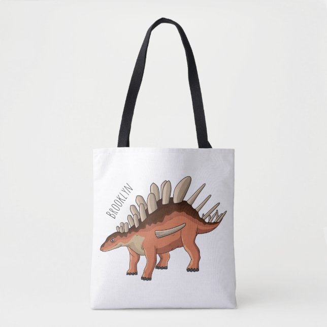 Bolso De Tela Ilustracion personalizado de Kentrosaurus (Anverso)