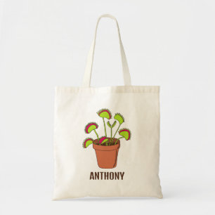 Bolso De Tela Ilustracion personalizado de la planta de trampa d