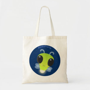 Bolso De Tela Ilustracion personalizado de luciérnaga con brillo