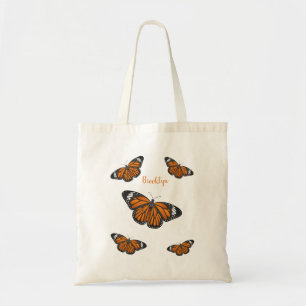Bolso De Tela Ilustracion personalizado de mariposa monarca