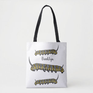 Bolso De Tela Ilustracion personalizado de oruga monarca