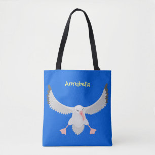 Bolso De Tela Ilustracion personalizado de pájaro de albatross