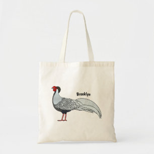 Bolso De Tela Ilustracion personalizado de pájaro faisán