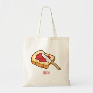Bolso De Tela Ilustracion personalizado de pan y mermelada