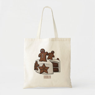 Bolso De Tela Ilustracion personalizado de pastel de pan de jeng