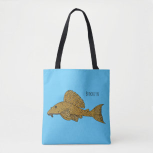 Bolso De Tela Ilustracion personalizado de pescado Pleco
