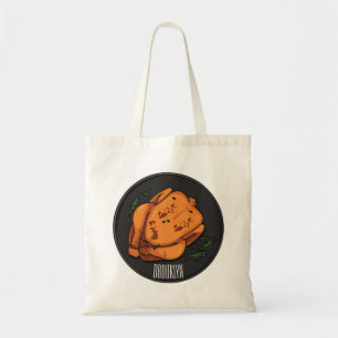 Bolso De Tela Ilustracion personalizado de pollo asado