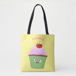 Bolso De Tela Ilustracion personalizado de quequitos alegres