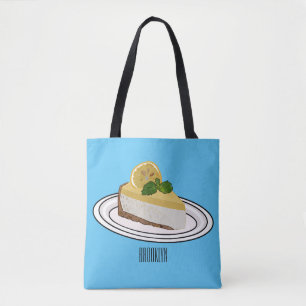 Bolso De Tela Ilustracion personalizado de queso de limón