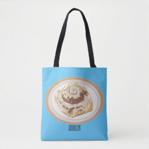 Bolso De Tela Ilustracion personalizado de rollo de canela